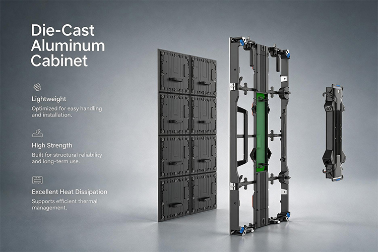 Why Die-Cast Aluminum Is Becoming a Key Material for Rental LED Display Cabinets
